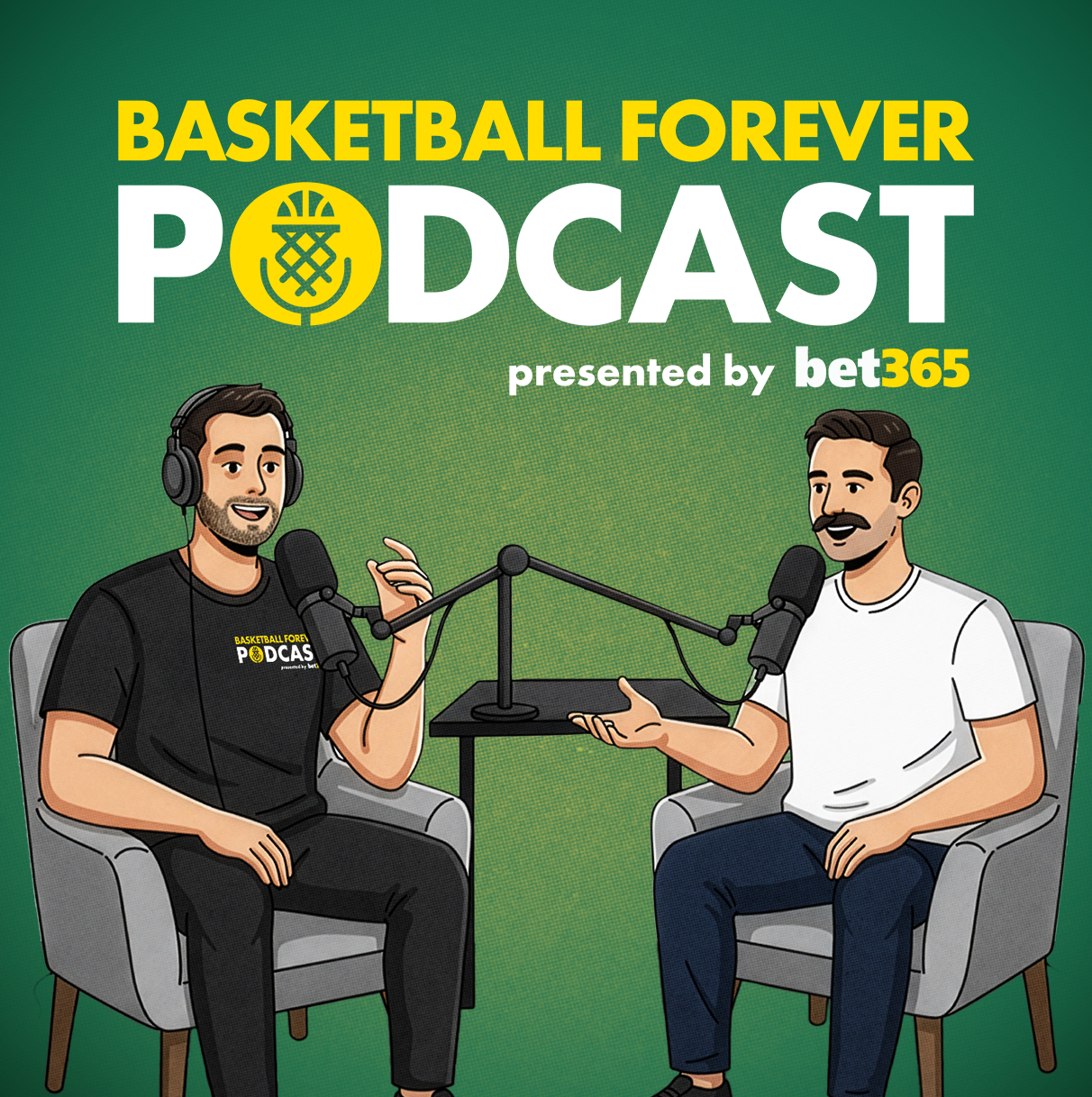 Basketball Forever Podcast hosts Alex Sumsky and Jiordan Tellidis