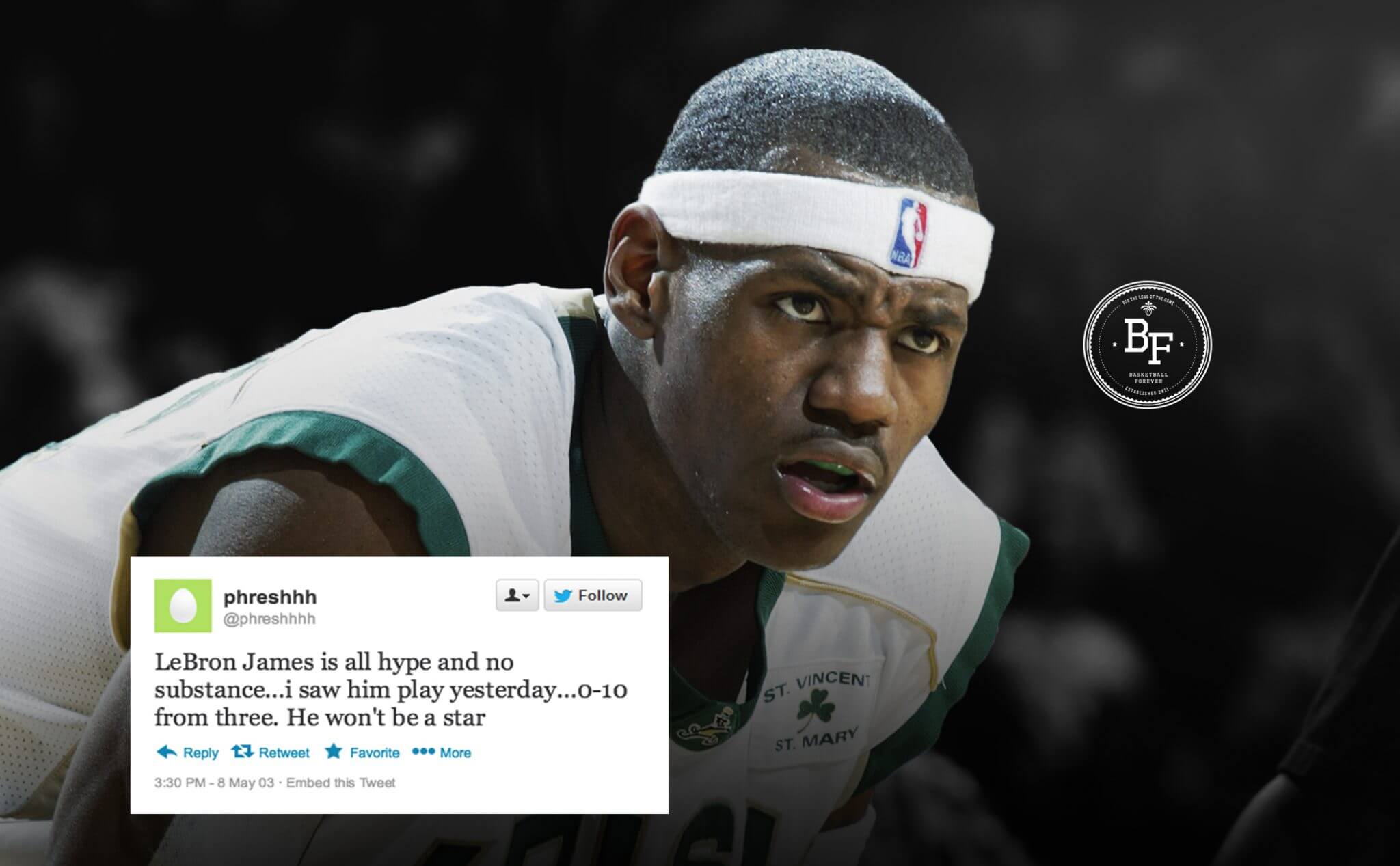 What Internet 'Geniuses' Thought Of LeBron James Before He Was Drafted