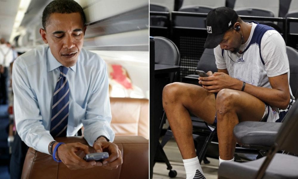 Obama Texts Kevin Durant