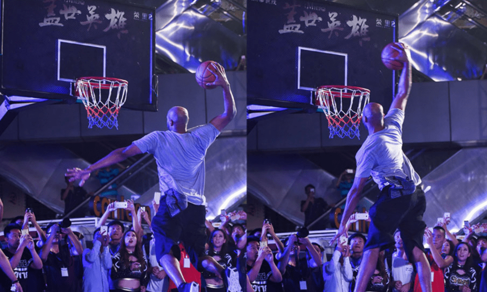40 Year Old Vince Carter With Vinsanity Dunks In Yao Ming's Charity Game