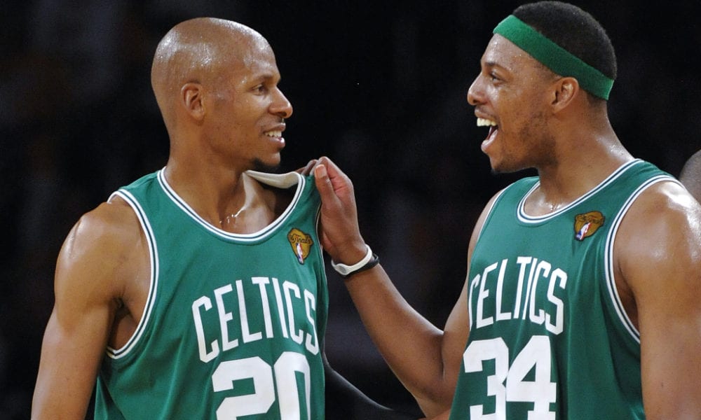 Ray Allen Congratulates Paul Pierce After Skipping Jersey Retirement To Play Golf