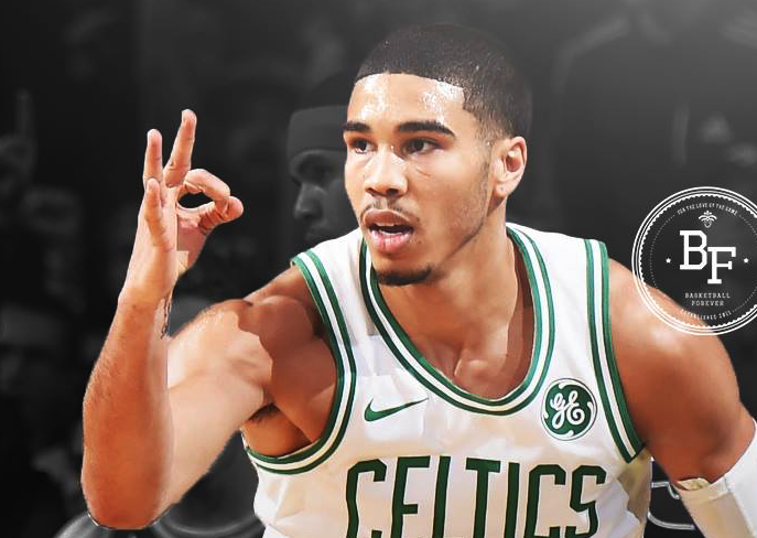 Jayson Tatum Discusses His Trash Talk To Joel Embiid After Attempted Poster