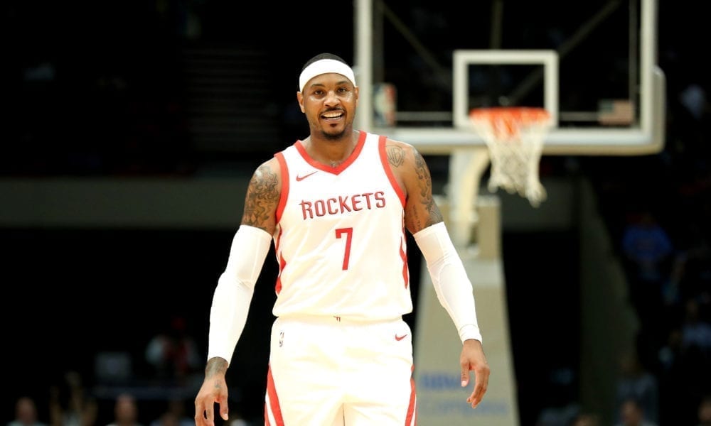 James Harden Says Carmelo Anthony Is Getting His Swag Back