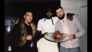 Serge Ibaka eats crickets