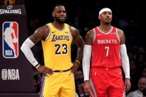 LeBron James and Carmelo Anthony