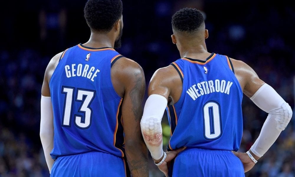 paul george russell westbrook basketball forever