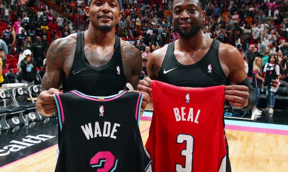 Wade and beal exchange jerseys