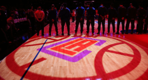 Clippers Arena with lighting logo