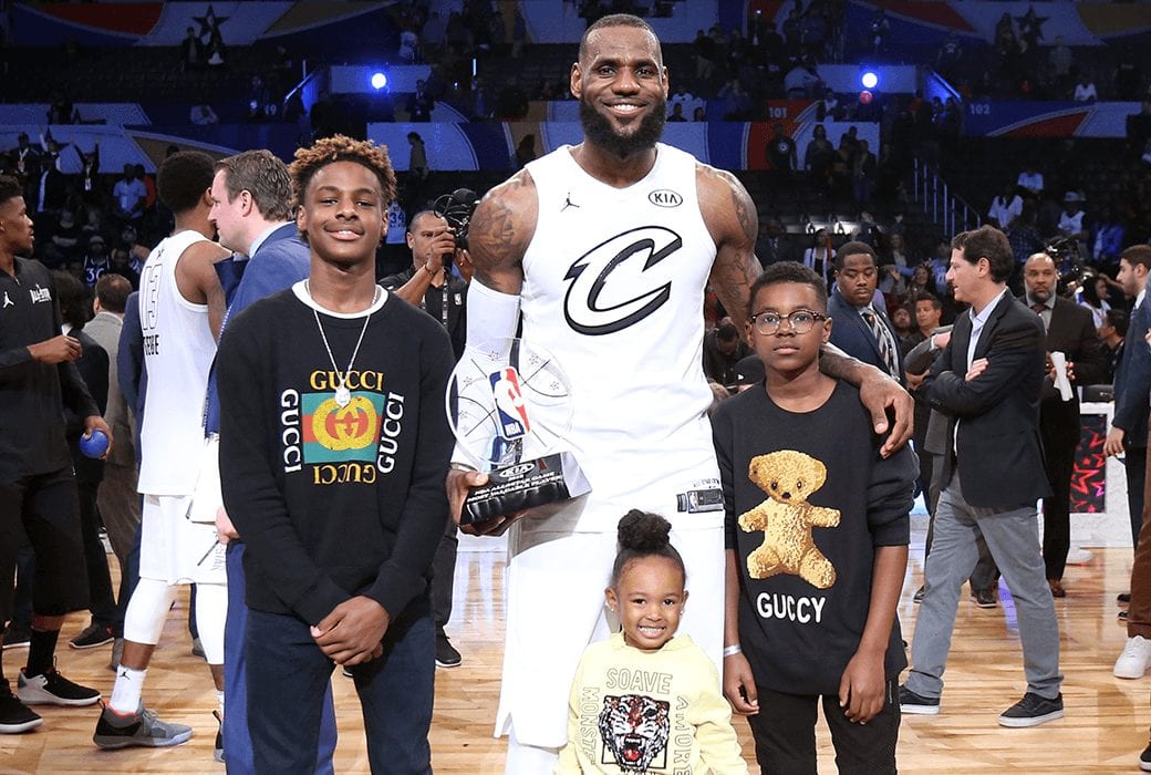 LeBron's Son Didn't Wear Dad's Signature Shoe On First Day Of School –  Footwear News