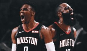 russell westbrook james harden houston rockets basketball forever