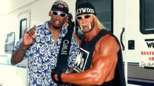 dennis rodman rob gronkowski wrestle