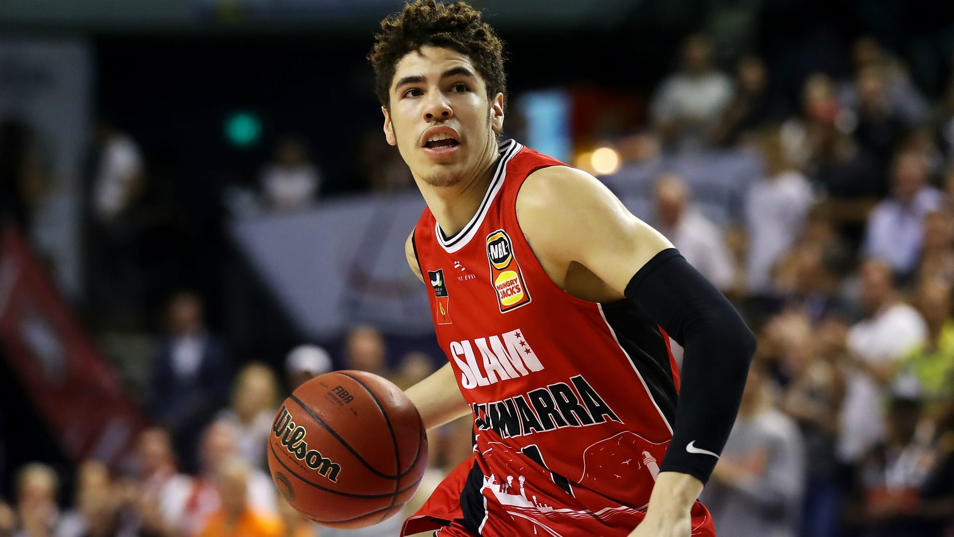 LaMelo Ball playing for the Illawarra Hawks