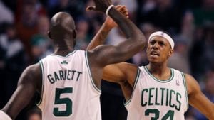 Paul Pierce and Kevin Garnett Celtics