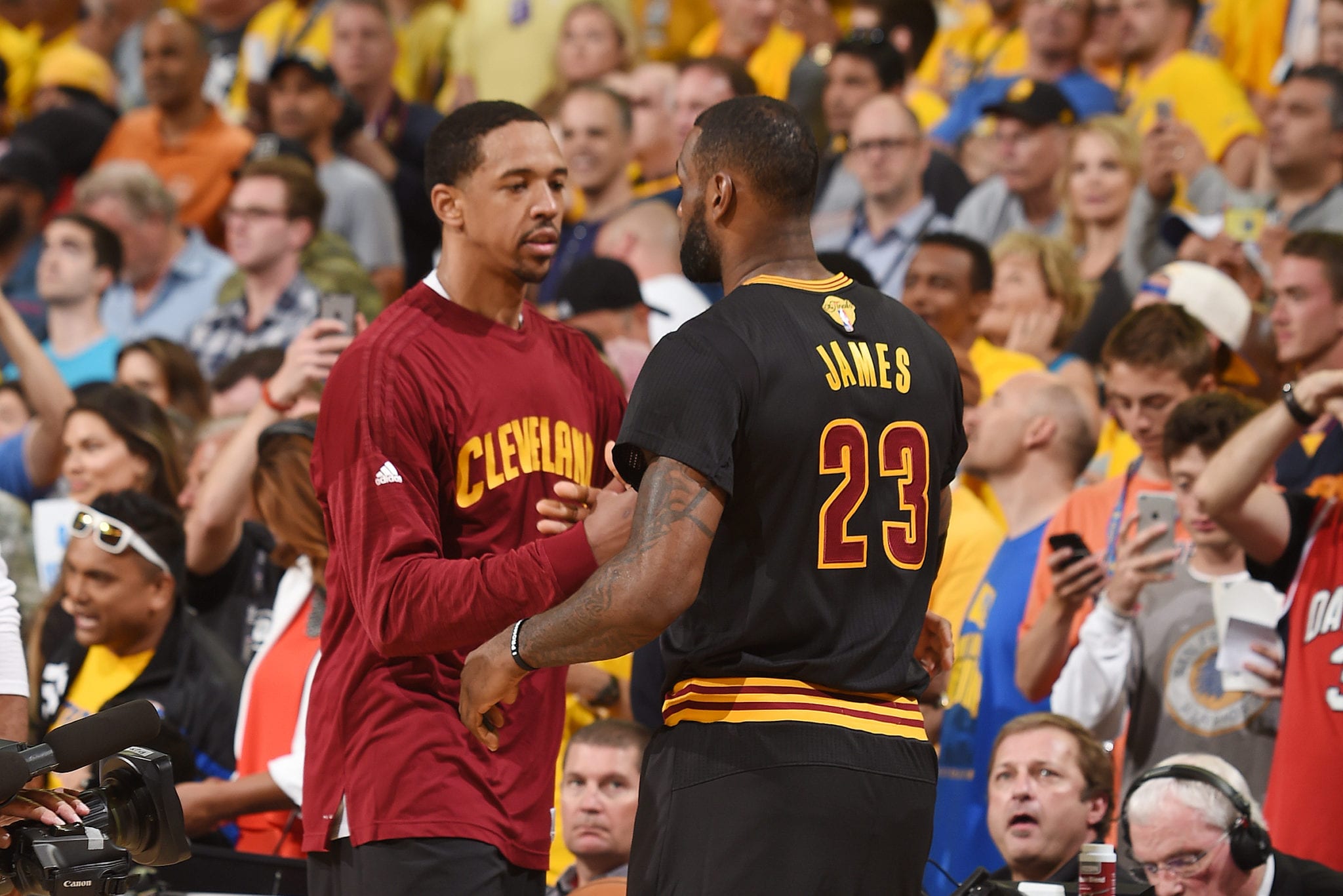 Channing Frye and LeBron James