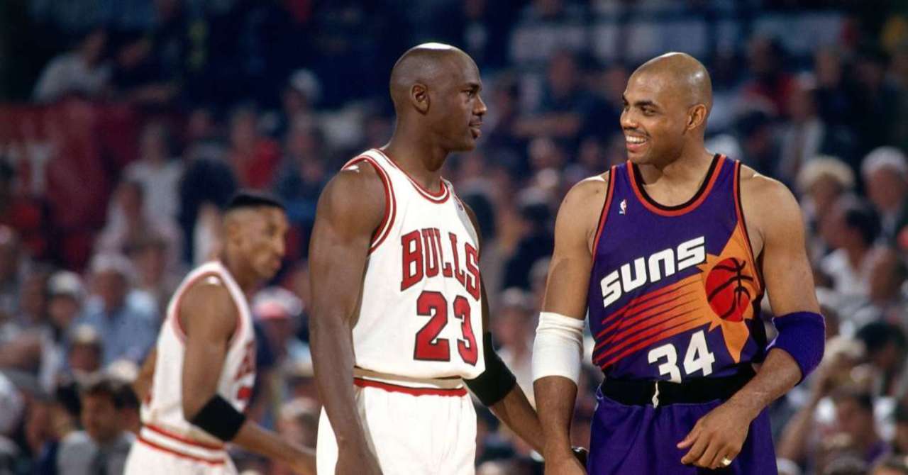 Charles Barkley and Michael Jordan as opponents