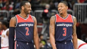 John Wall and Bradley Beal of the Wizards