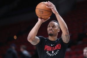 Damian Lillard of the Blazers