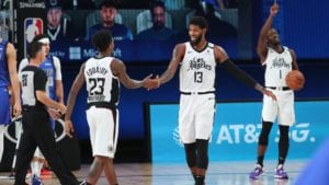 Paul George and his Clipper teammates