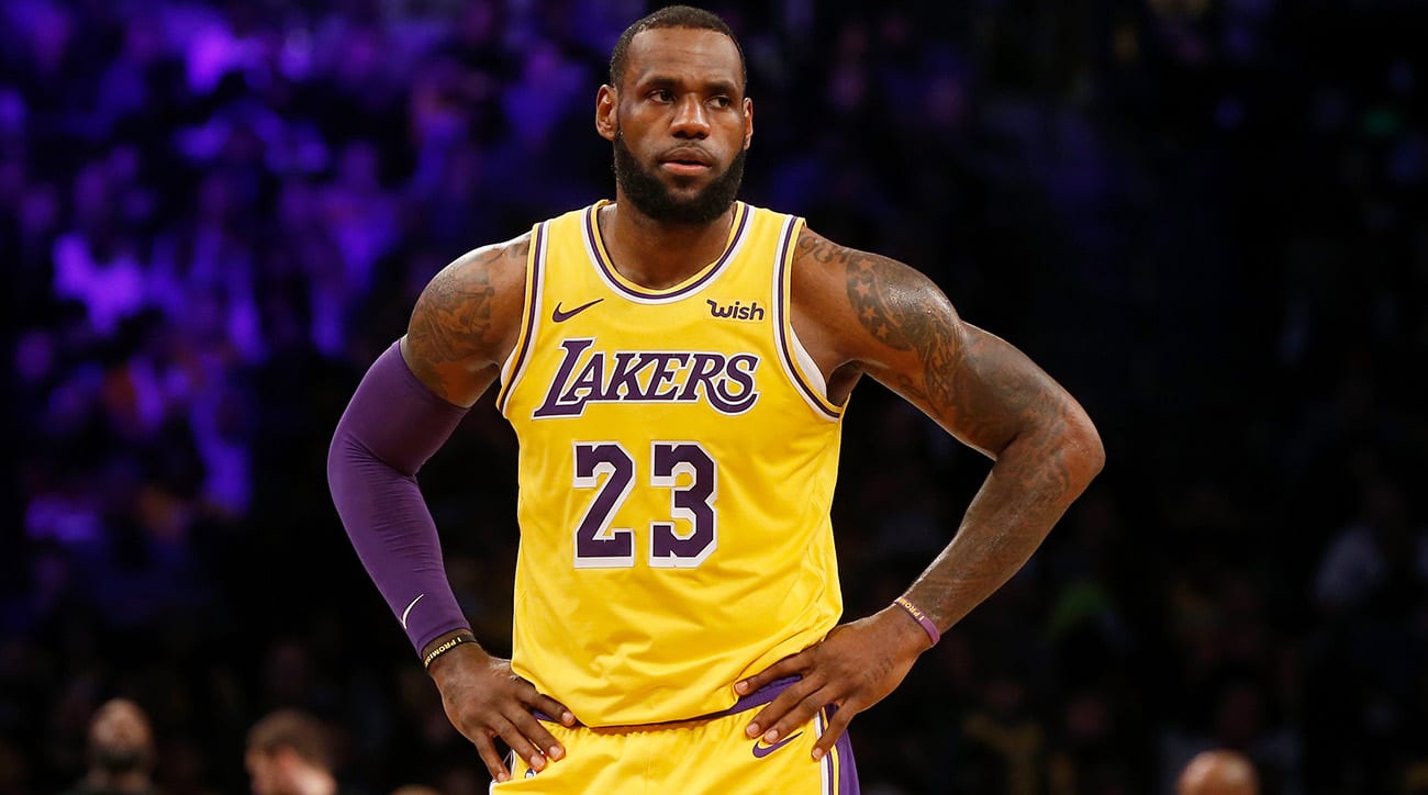 LeBron James of the Lakers