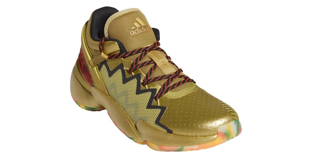 donovan mitchell shoes gold