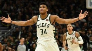 Giannis Antetokounmpo of the Bucks