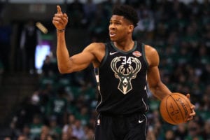 Giannis Antetokounmpo of the Bucks