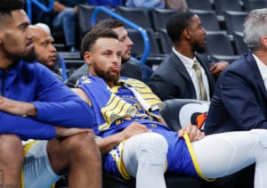 Stephen Curry of the Warriors