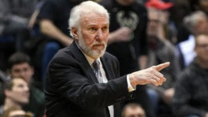 Spurs head coach Gregg Popovich