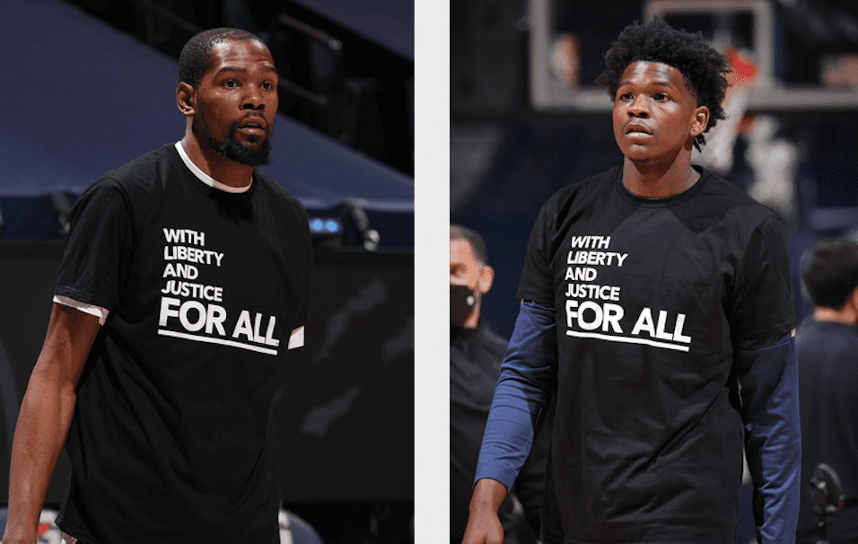 Timberwolves and Nets Honor Daunte Wright Before Game