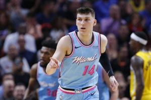 Tyler Herro as a member of the Heat