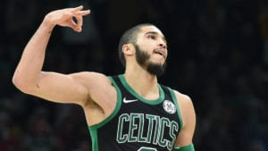 Jayson Tatum of the Celtics
