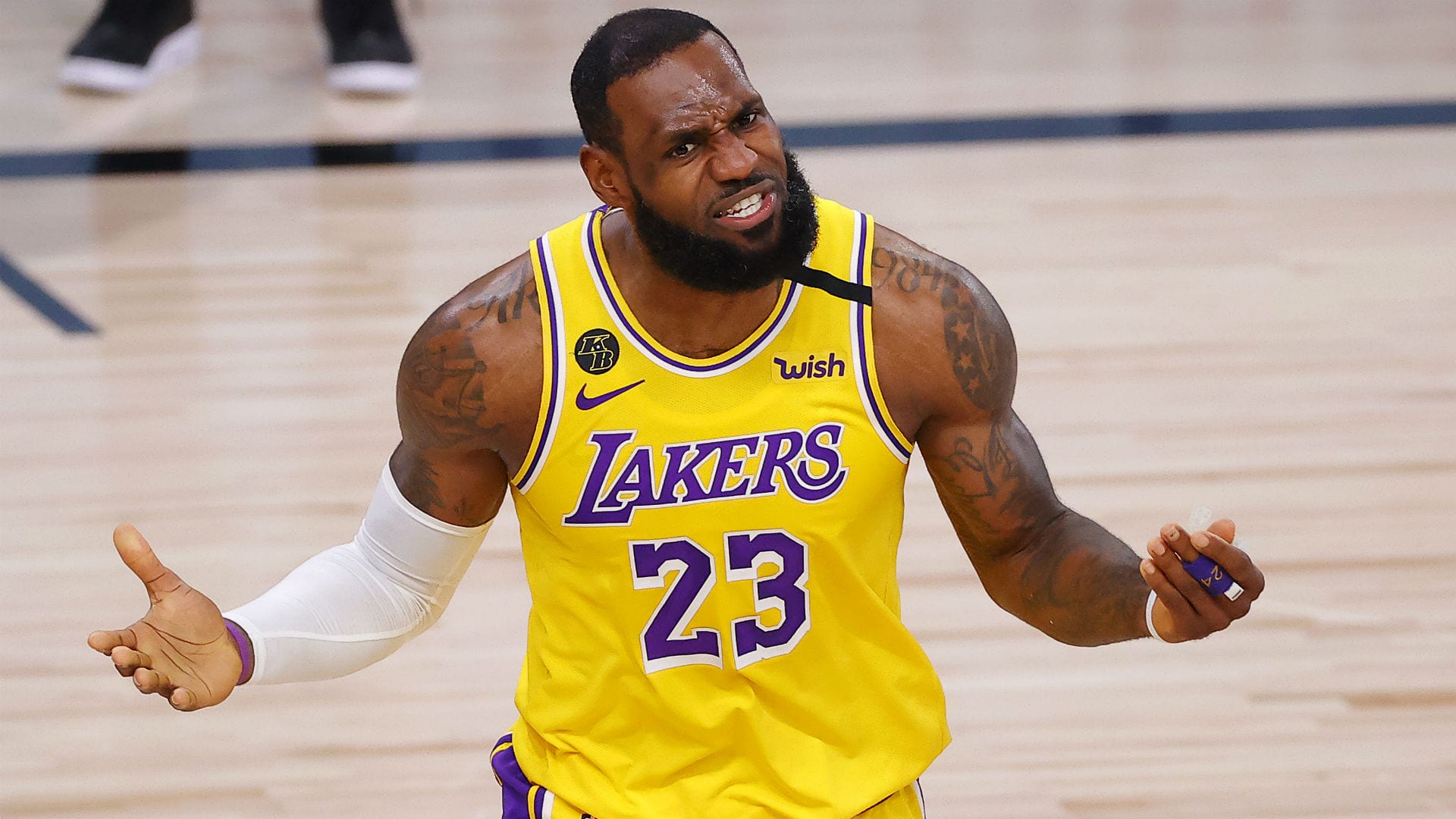 LeBron James of the Lakers