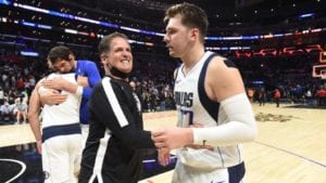 Luka Doncic and Mavs owner Mark Cuban