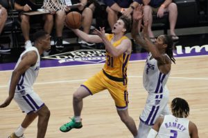 The Las Vegas Summer League is enforcing the new shot motion rule