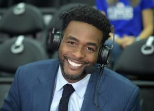 Chris Webber as an announcer