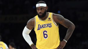 LeBron James as a member of the Lakers