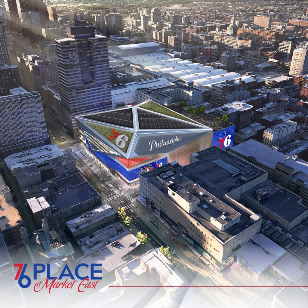 Philadelphia 76ers Announce New Arena '76 Place'