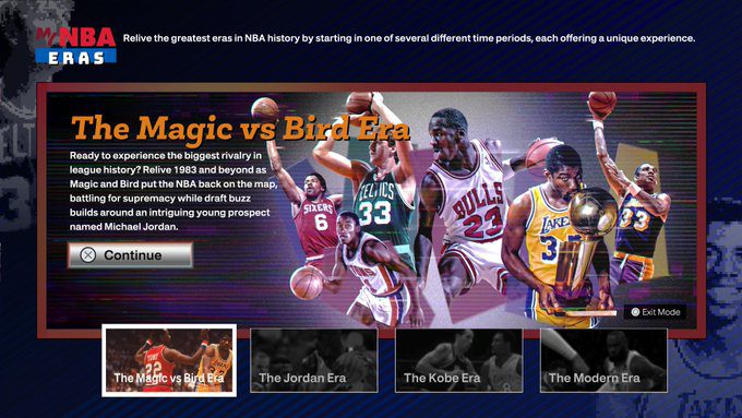 NBA 2K23 Adds Magic/Bird, Jordan, Kobe Eras to MyNBA