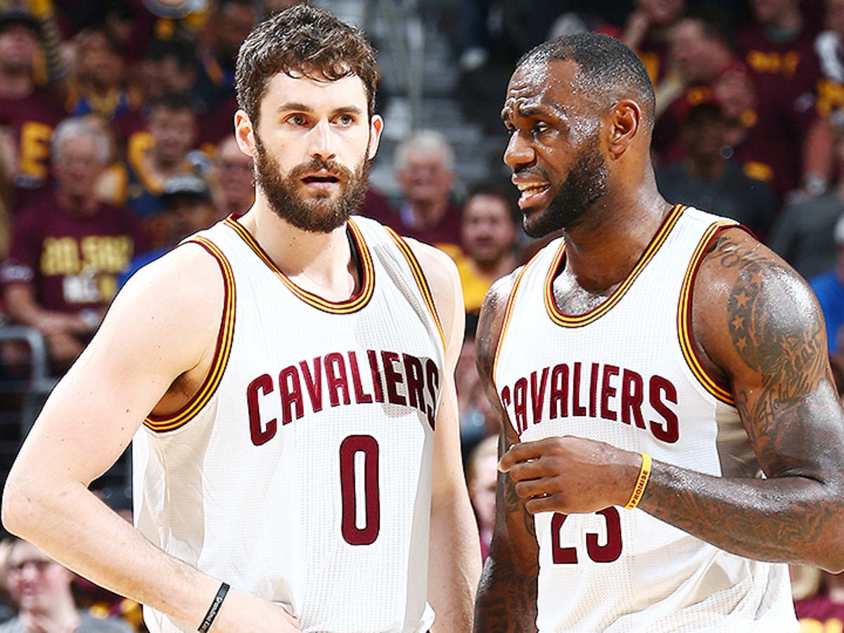 LeBron James and Kevin Love