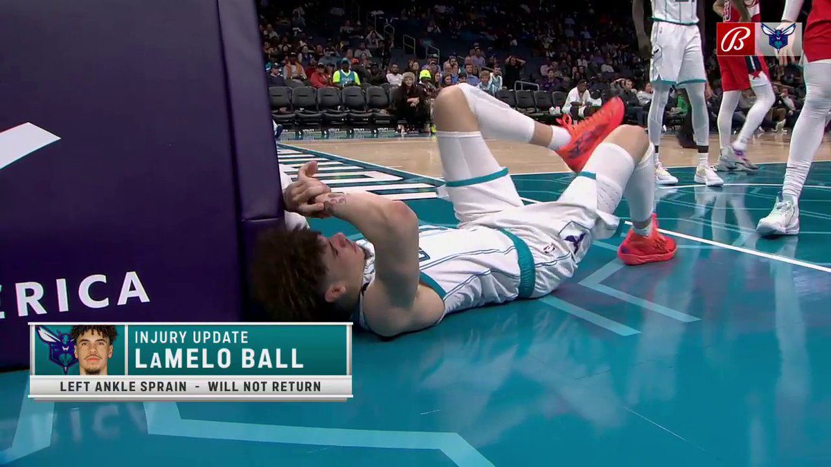 LaMelo Ball Awaiting MRI on Injured Ankle