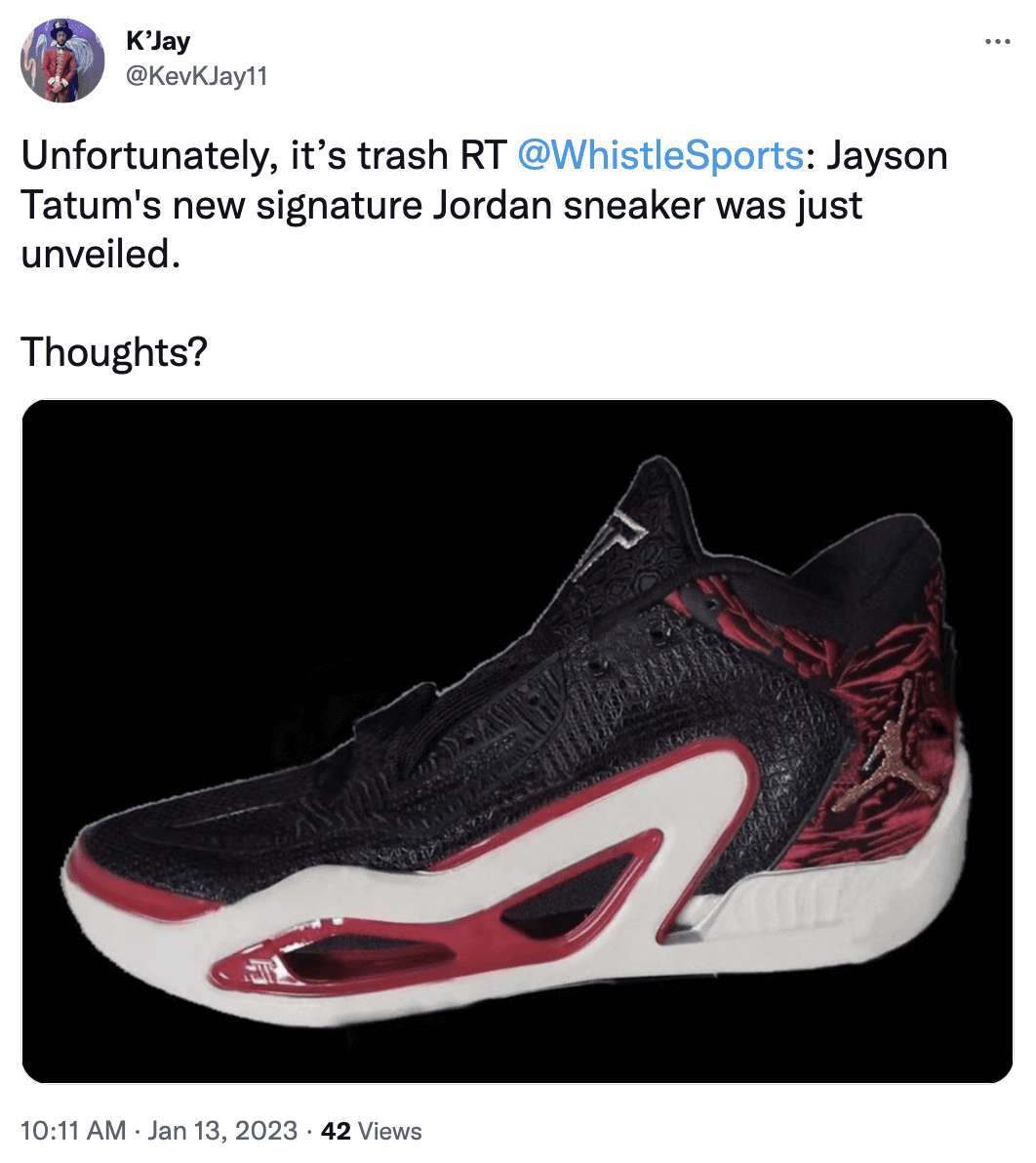 Jayson Tatum's New Sneakers Are Getting Absolutely Roasted