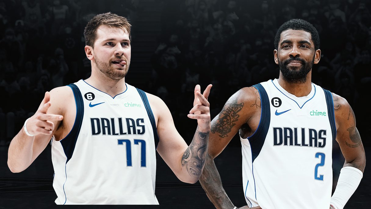thumbnail image 2 of Luka Doncic & Kyrie Irving 2022-23 Panini Instant Card #190 - Graded Gem Mint 10 2 of 6