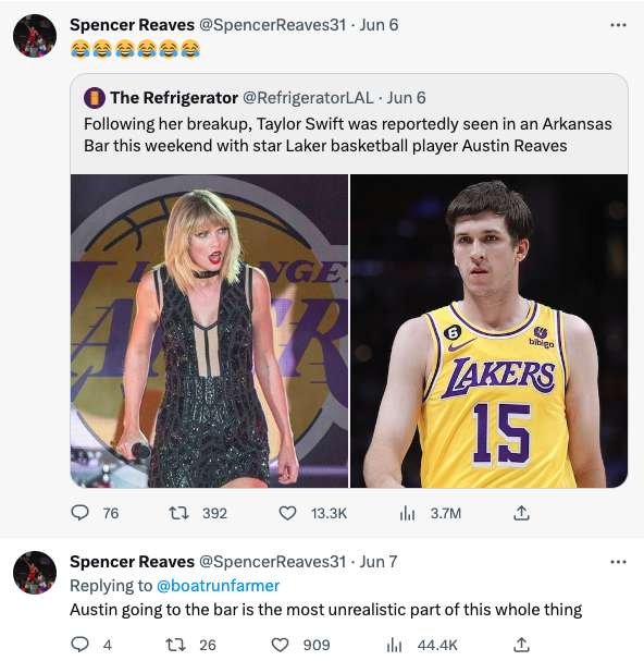 Fans have mixed feelings over the Taylor Swift and Austin Reaves