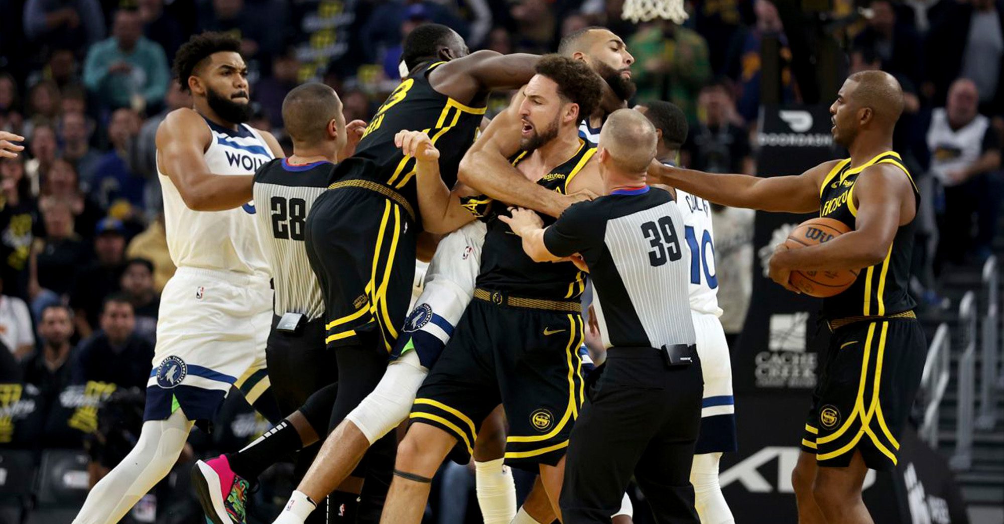 Leaked Audio From Warriors-Timberwolves Scuffle Comes to Light