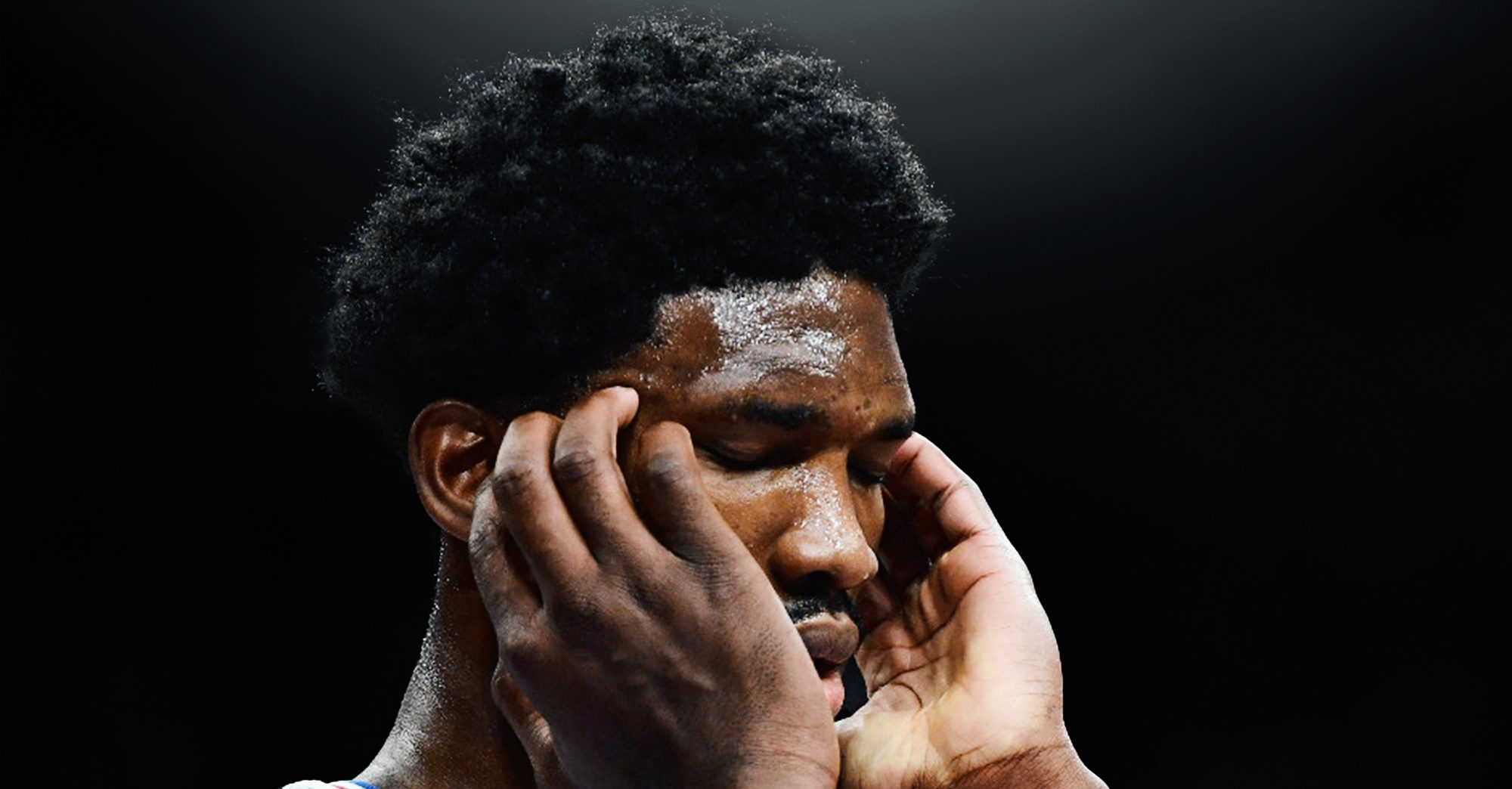 Real Reason Joel Embiid Covered His Face After Game 2 Loss