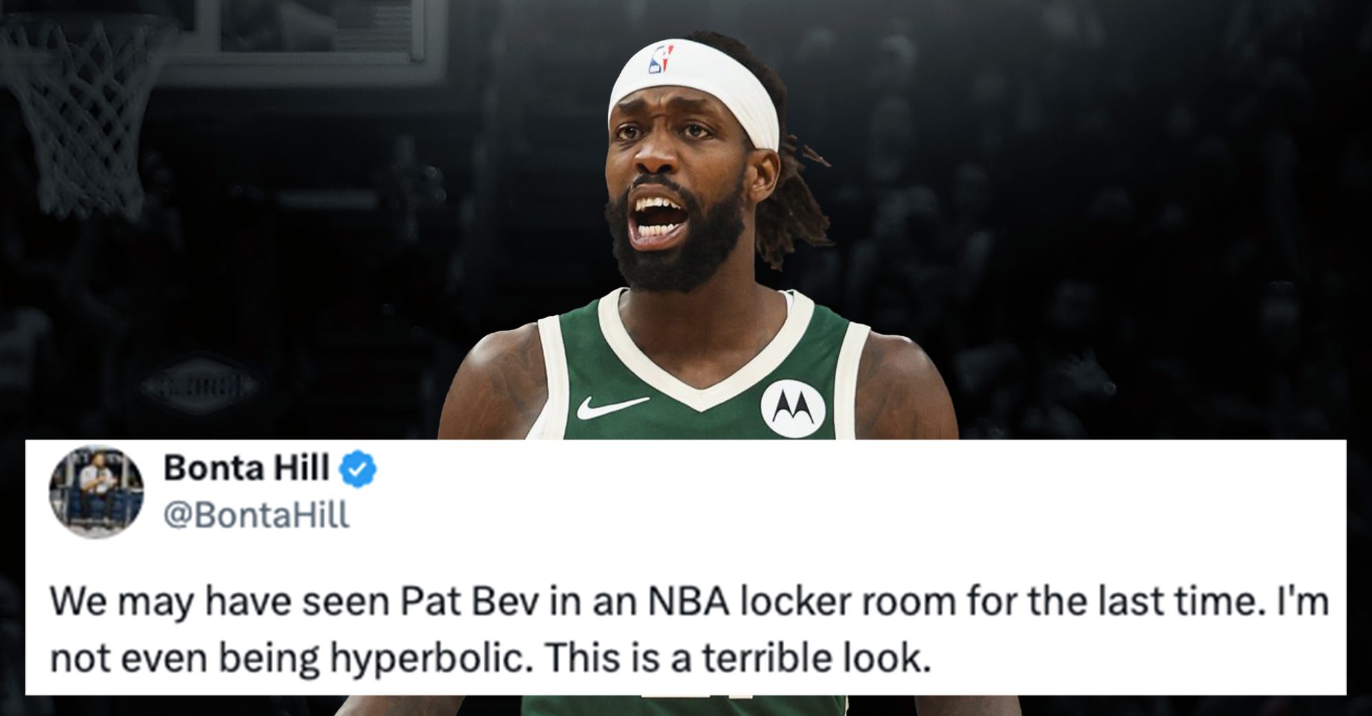 NBA World Reacts to Pat Bev’s Atrocious Behavior in Two Separate Incidents