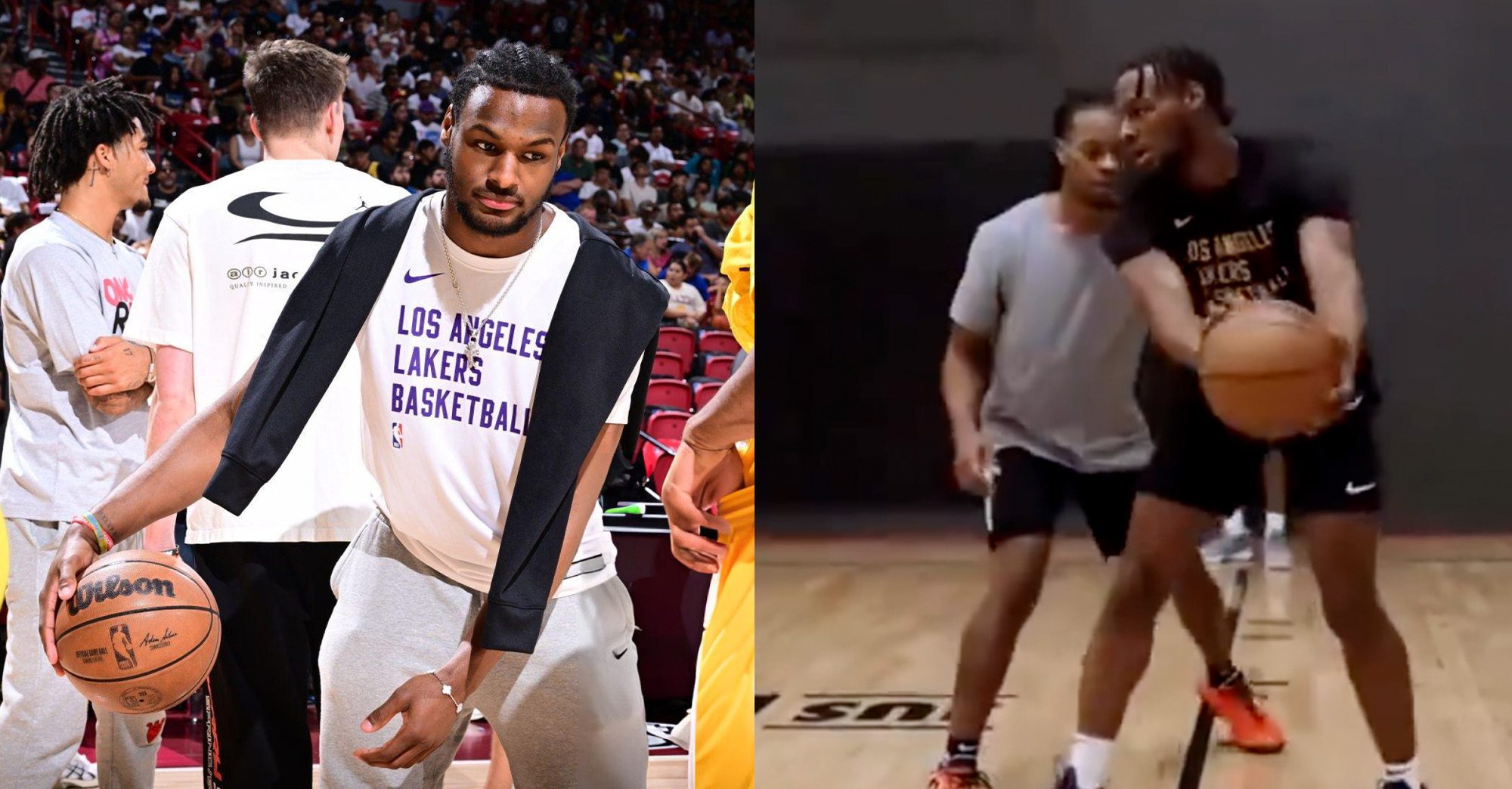 NBA Fans React to Bronny James’ 1v1 Summer Workouts