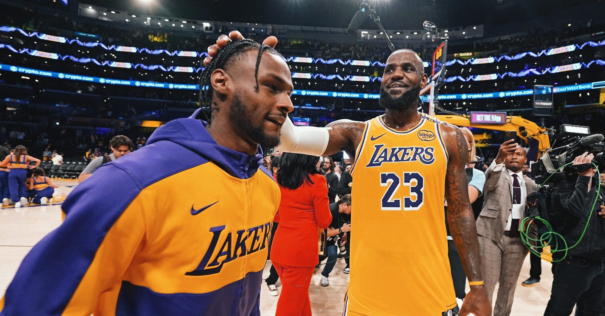 LeBron & Bronny React to Special Night in Cleveland